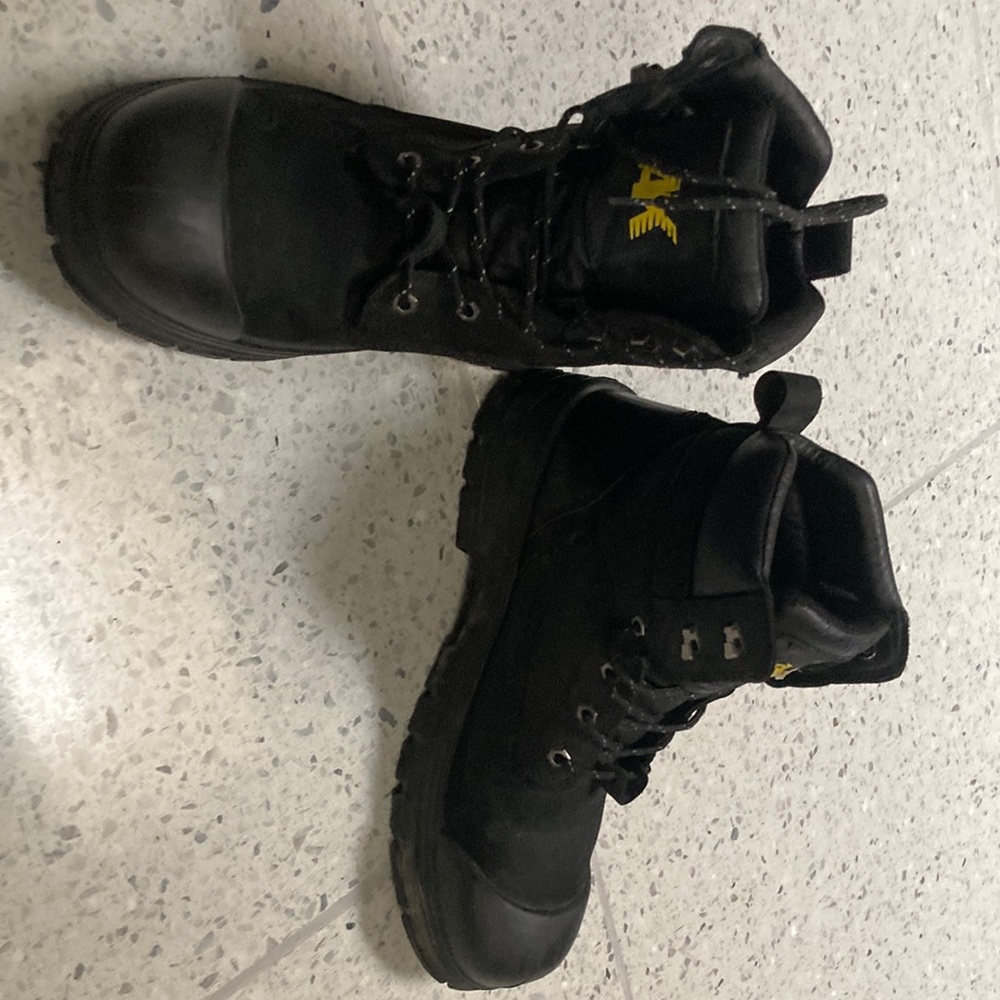 Mens steel toe reinforced work boots